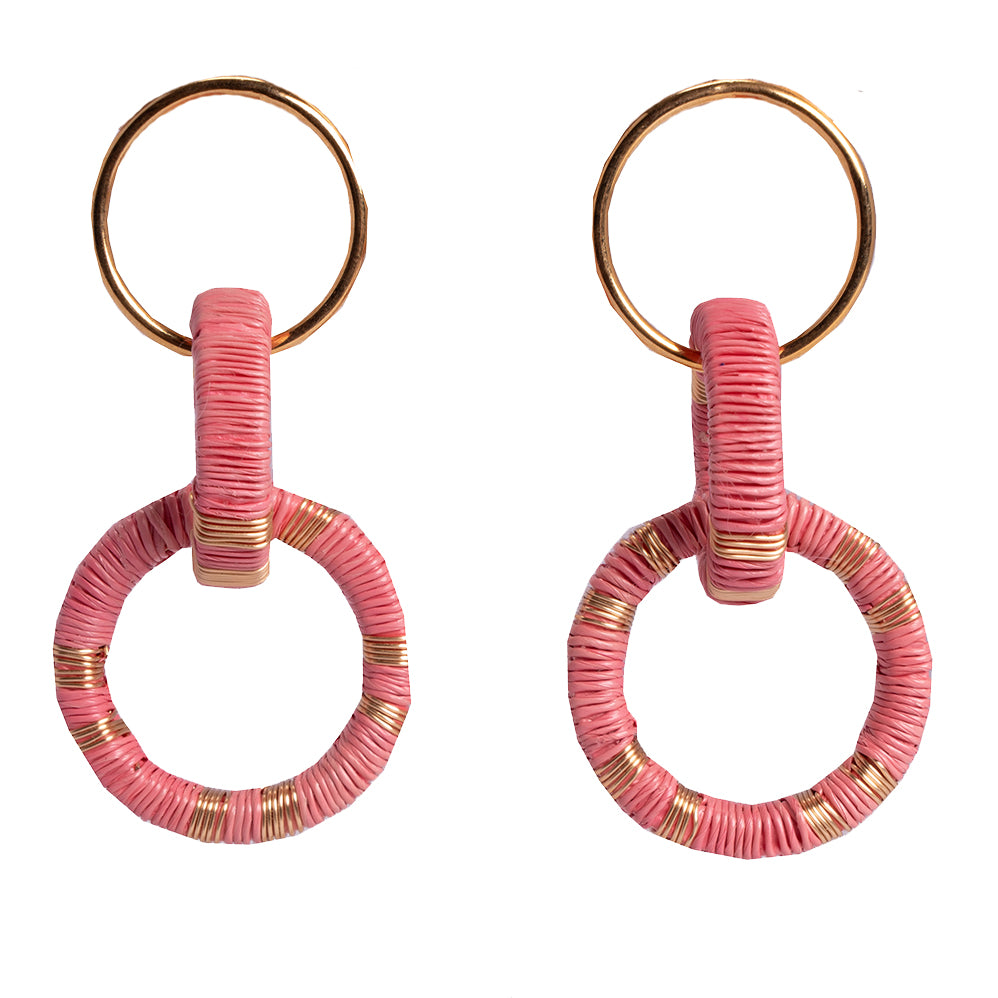 Small Two Circle Earrings