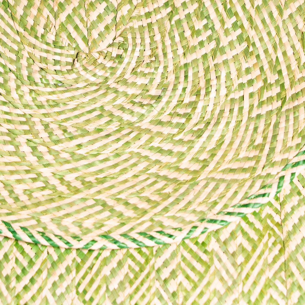 Color Combo Clutch Green