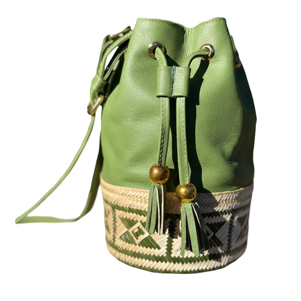 Leather & Mawisa Bag