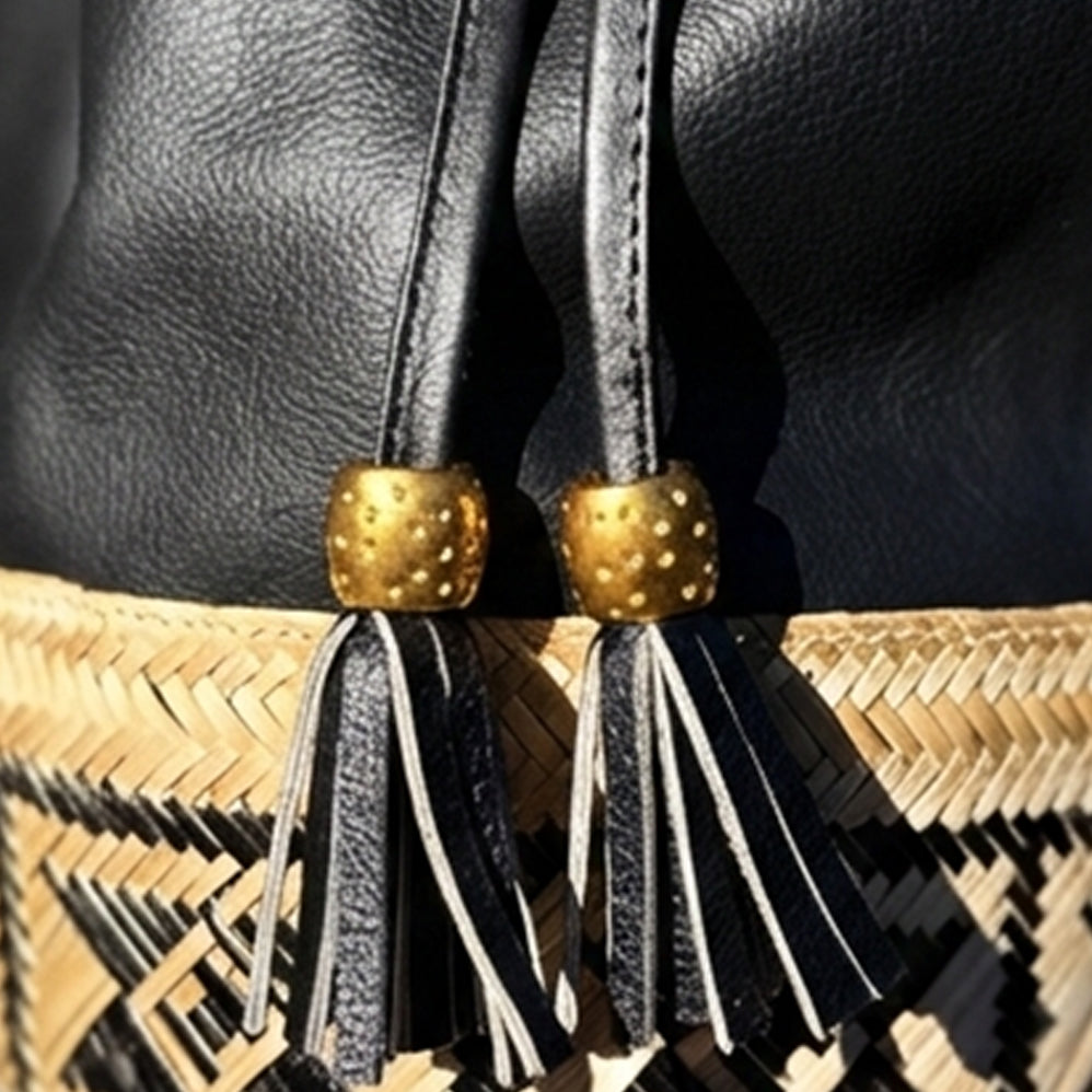 Leather & Mawisa Bag