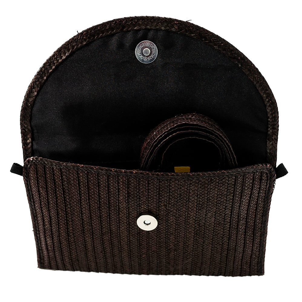 Small Clutch Black and Beige