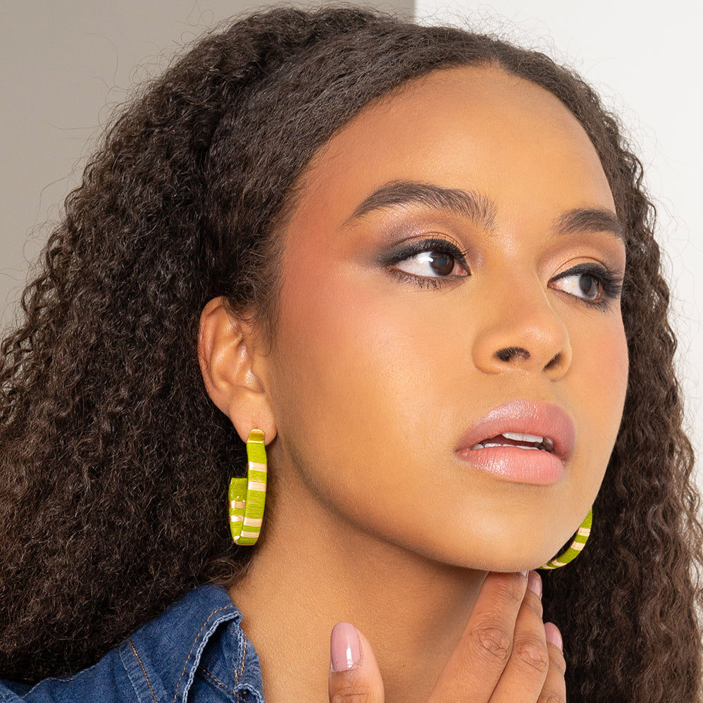 Lime Green Gold Metal