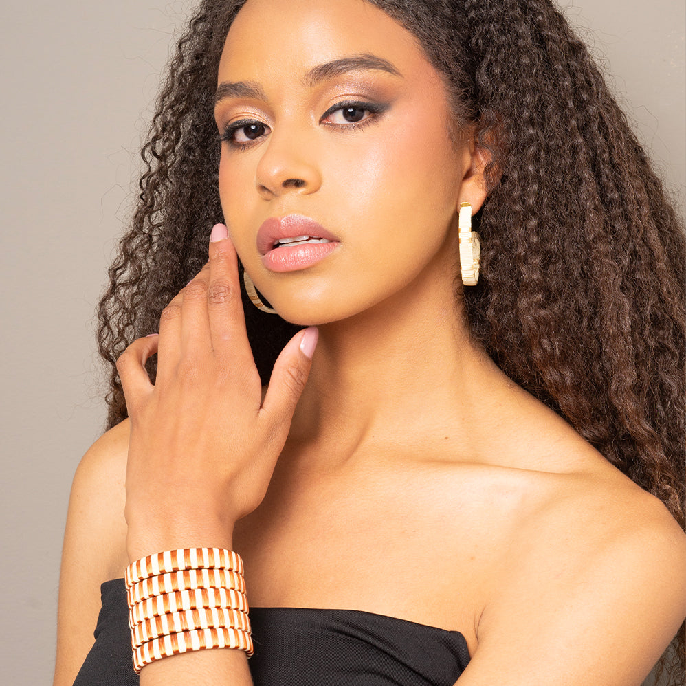 Bracelet Beige and Copper