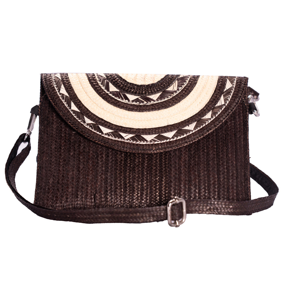 Small Clutch Black and Beige