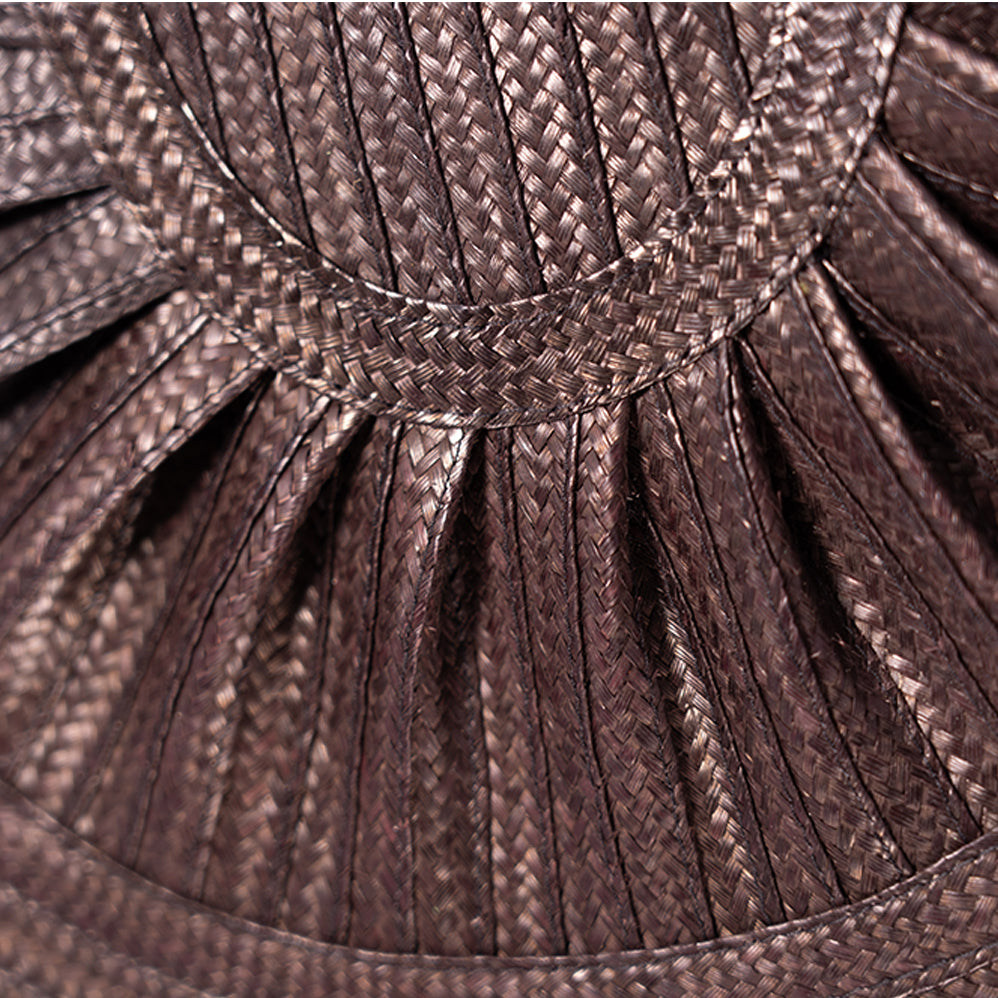 Squared Moon Clutch Dark Brown