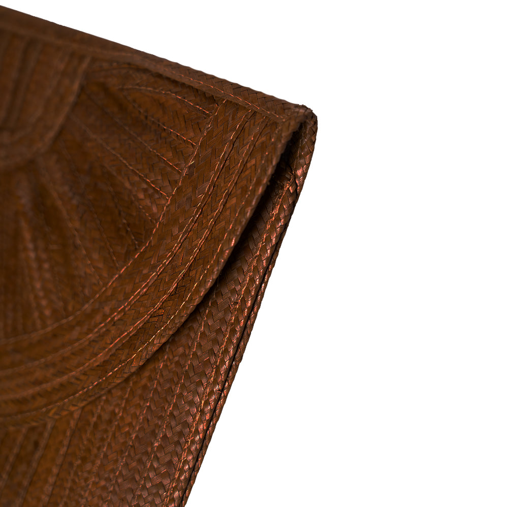 Squared Moon Clutch Brown