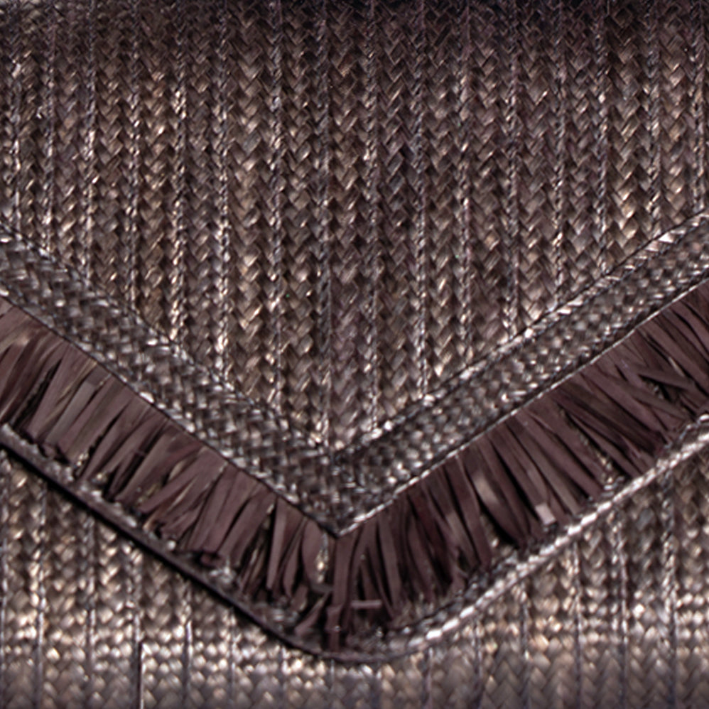 Large Flair Clutch Dark Brown