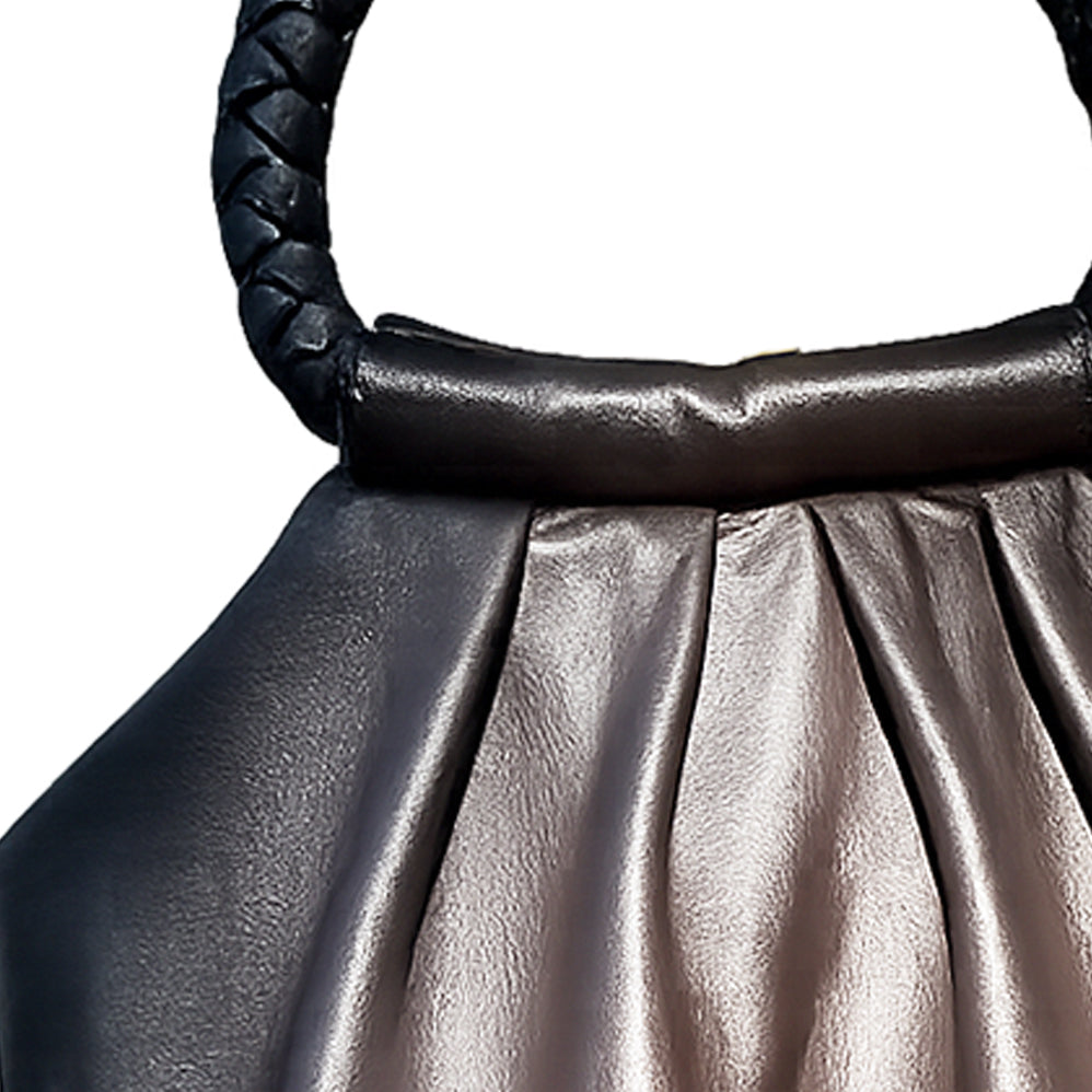 All Leather Clutch Brown