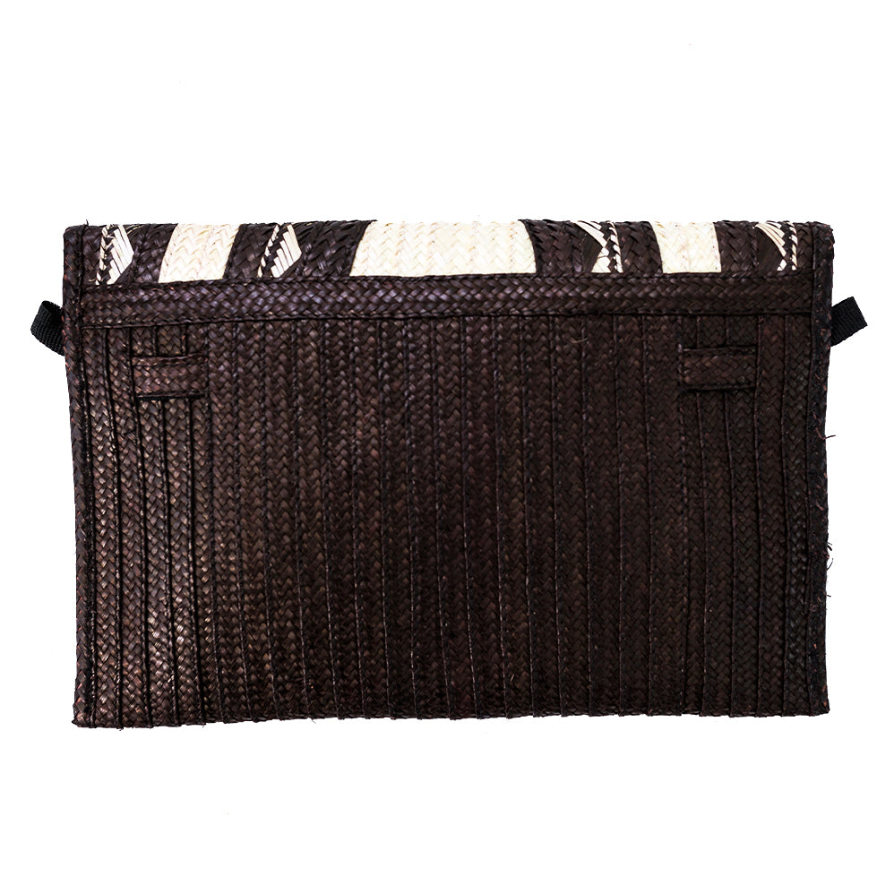 Small Clutch Black and Beige