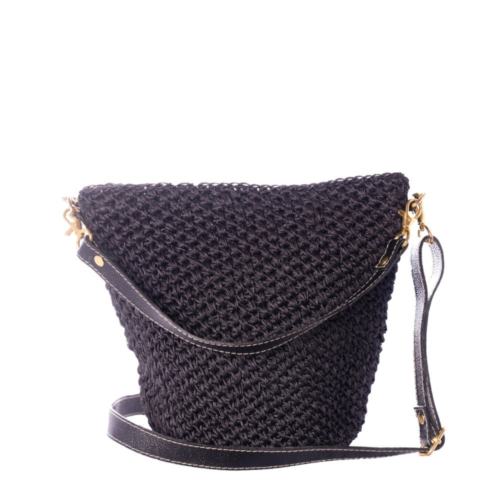 Fique Palm Cross-Body Bat with Double Leather Straps