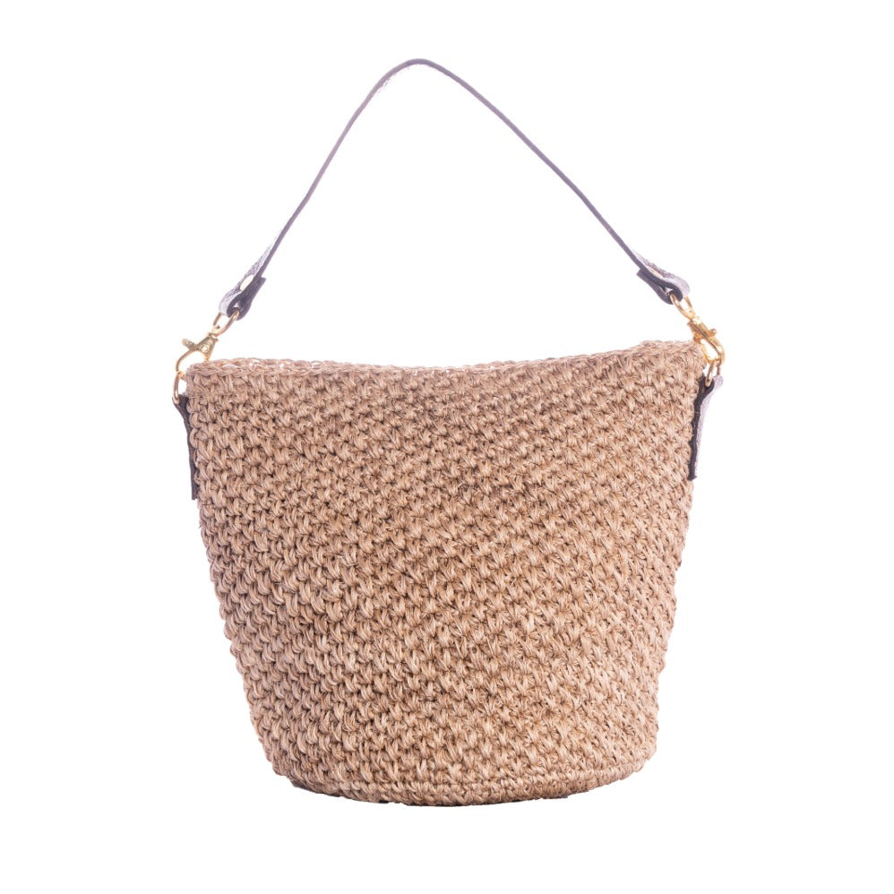 Fique Palm Cross-Body Bat with Double Leather Straps